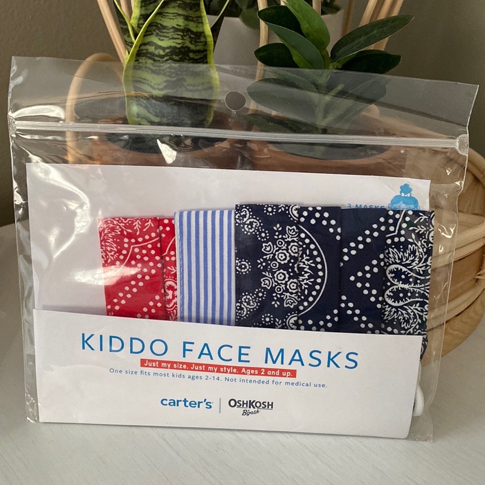 Carter’s Kiddo Face Masks!
